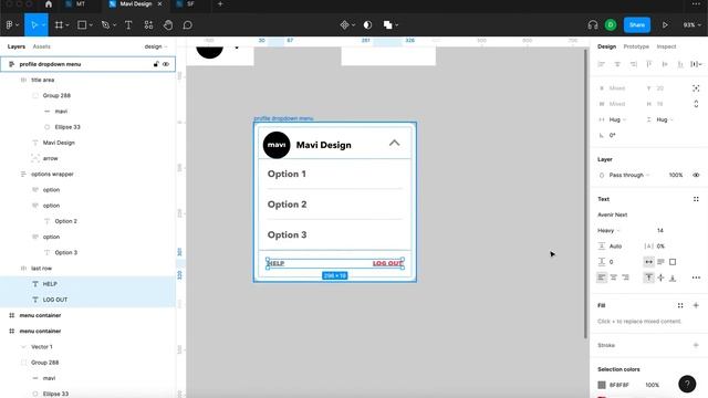 Create a Profile Dropdown Menu in Figma (Interactive Prototype Tutorial) смотреть онлайн
