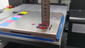 A3 UV Printer with XP600 Head Embossed glossy image printing DEMO