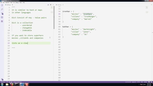 Python 3 for beginners : Dictionaries смотреть онлайн