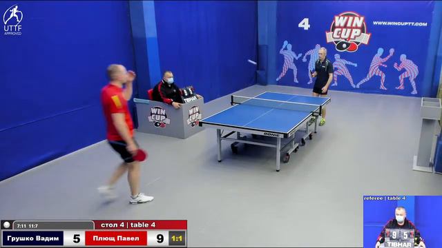 21:00 Грушко Вадим 3-2 Плющ Павел стол 4 ЮГ-3 10.02.22 смотреть онлайн