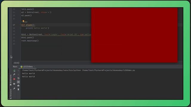 Как создать небольшой Desktop приложение на Python(Tkinter) смотреть онлайн