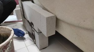 Борт ванны из газоблока, ремонт своими руками