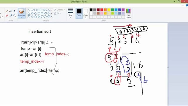 insertion sort using java смотреть онлайн