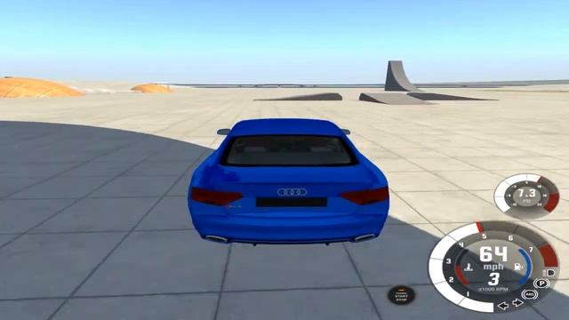 Краш Тест Audi RS 5 Coupe ● BeamNG.drive смотреть онлайн