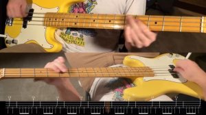 Nirvana - Breed - Bass Playthrough With Tab - #bass #tablature #basstabs #nirvana #kristnovoselic