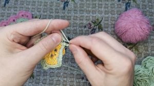 Бабушкин квадрат с веерочками