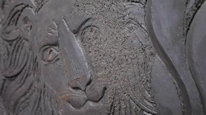 Рельеф. Работа петлей, композиция. Наклонный щит