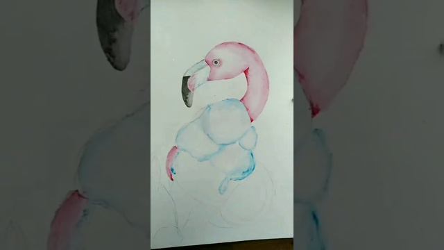 Повторяю рисунок "фламинго с мороженым" ?
