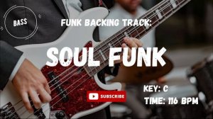 Soul Funk Jazz Backing Track BASS Jam in C