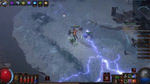 Saboteur Crackling Lance mine - Iceberg Map Tier 4 PATH OF EXILE 3.13 RITUAL Indonesia