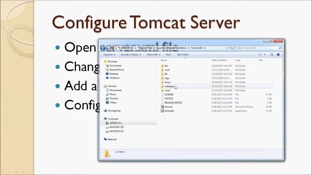 Lecture 207 - Configure Tomcat Server and Deploy Website смотреть онлайн