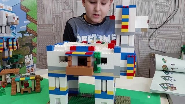 LEGO Minecraft Деревня лам конструктор 21188. Собираю, рассказываю и играю смотреть онлайн