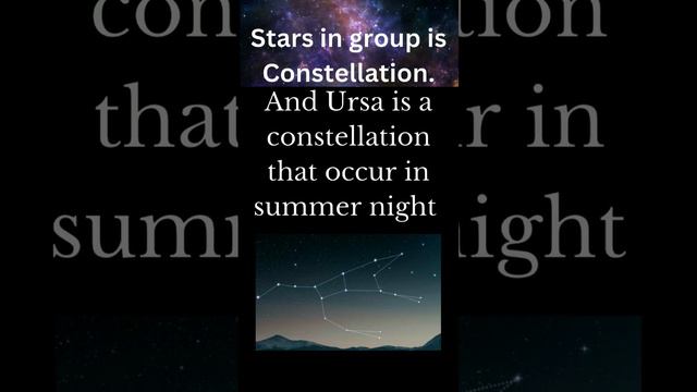 what is Ursa? #constellation #education #science #night