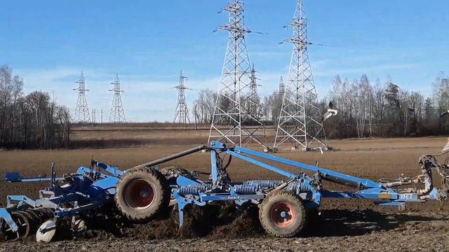 МТЗ 3022 ДЦ1 с агрегатом LEMKEN Karat 9 смотреть онлайн