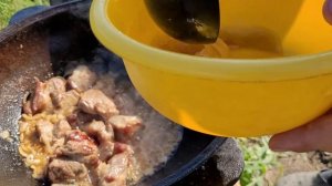 Вкуснейший КАЗАН КЕБАБ???Как правильно приготовить на костре? в казане. Настоящее мужское блюдо?