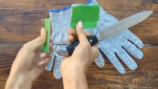 Кевларовые перчатки Cut Resistant Gloves w090 смотреть онлайн