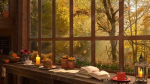 Relaxing Jazz Cafe Vibes ? Autumn Jazz Piano Instrumental & Cozy Little Corner Coffee Shop Ambience