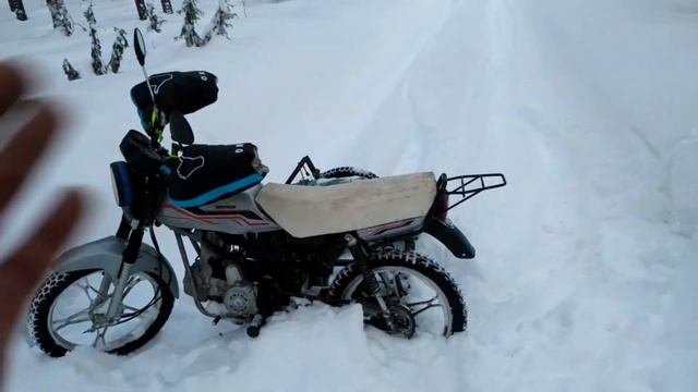 Рассказ о моем первом выезде на китайском мопеде с самодельной коляской.