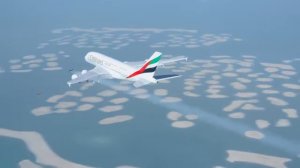 Пилоты на реактивных ранцах сопроводили крупнейший пассажирский лайнер над Дубаем  Оригинал