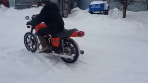 Иж Юпитер 5 зимой покатушки