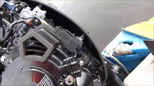 ЛМ Suzuki DF25A общ вид запуск работа на ХХ смотреть онлайн