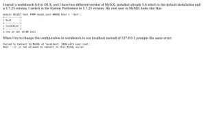 3306 with user root. Host '::1' is not allowed to connect to this MySQL server