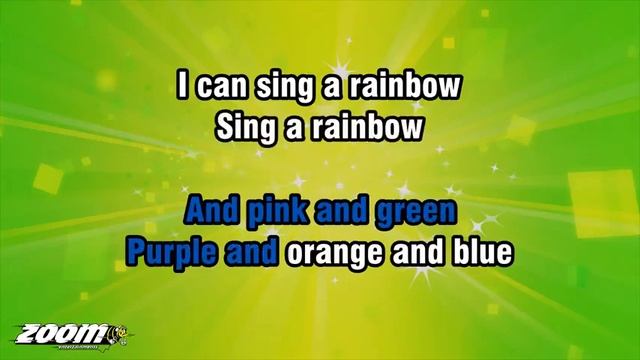 Sing A Rainbow  karaoke