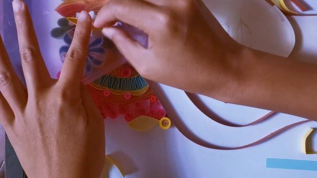 Paper Quilling | Woman Hair Quilling | Arts and Crafts смотреть онлайн