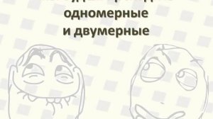 29 Массивы, что такое массив, виды массивов, индексы массивов