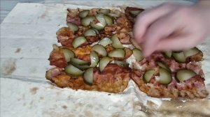 Сытная сочная шаурма с беконом