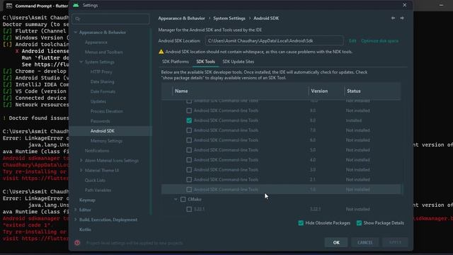 Flutter Installation  | flutter doctor --android-licenses solved | Fixing Flutter Installation