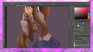 Monika |Speedpaint, redraw|