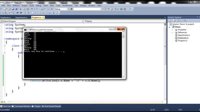 25  Part 25   Cross Join in LINQ смотреть онлайн