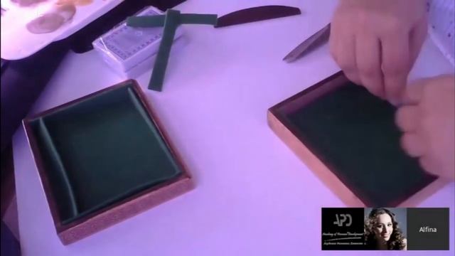 Внутренняя отделка шкатулок. Способ 4