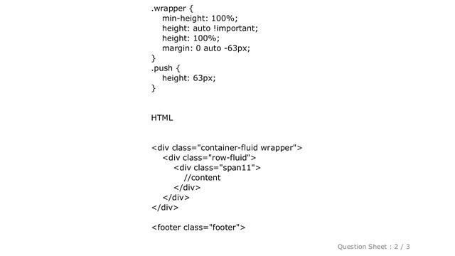 HTML : Twitter-Bootstrap: Content is overlapping sticky-footer смотреть онлайн
