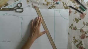 Построение выкройки полу прилегающего платья