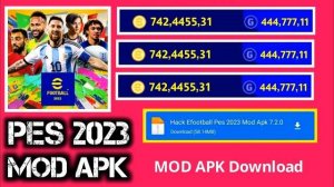 EFOOTBALL PES 2023 MOD APK 7.3.0 | DOWNLOAD PES MOBILE HACK MOD MENU UNLIMITED MONEY TERBARU 2022