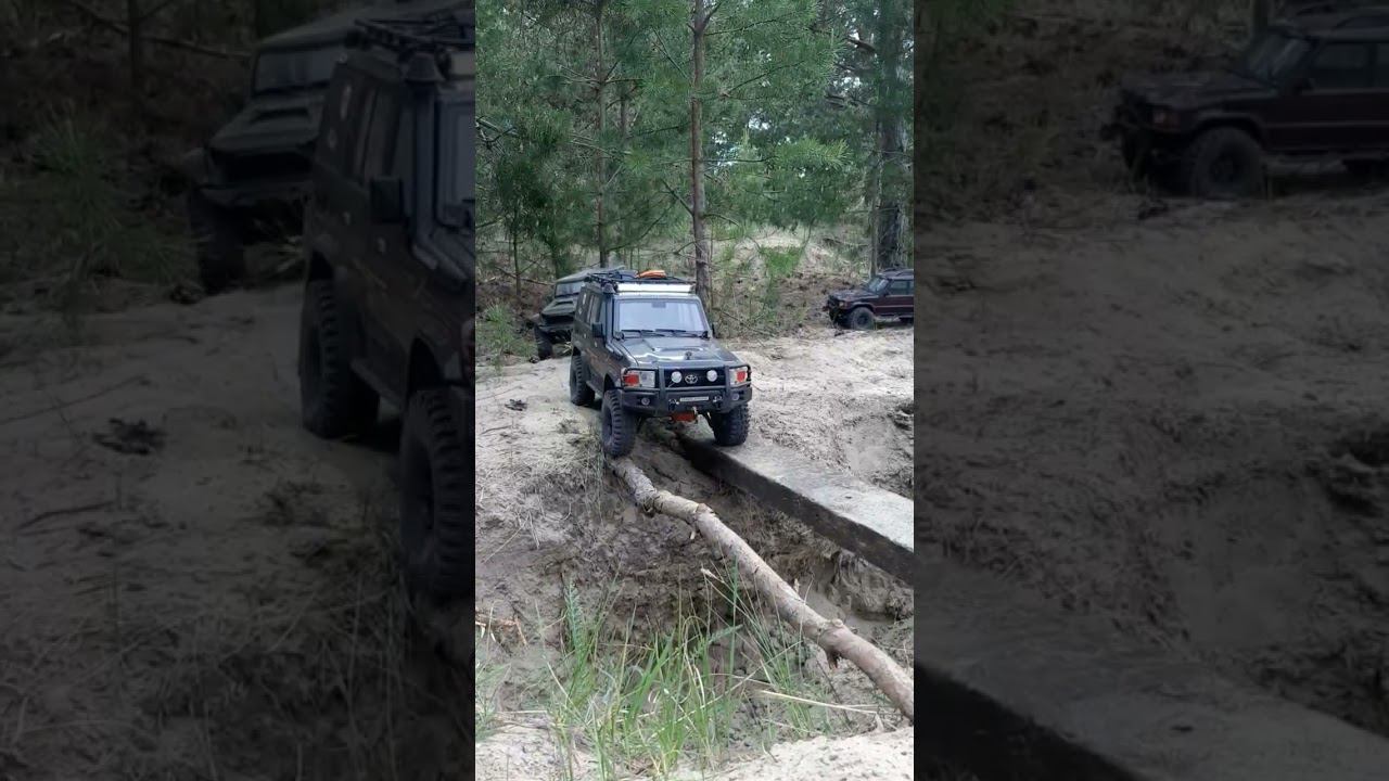 LC70 проезд на тоненького  #offroad #rc #rcscale