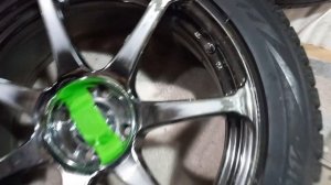 Получили из Японии AVS Model T7 17' 4x100/ Rays Versus SS7 17' 5x114,3 резина зима лето R17