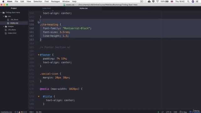 Code Refactoring on our Website Part 1 - Bootstrap Tutorial