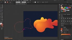 Create Shape Abstract Liquid | Adobe Illustrator Tutorial