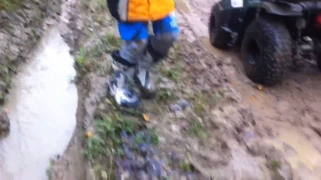 Yamaha Grizzly 125. DRIFT and FAIL! смотреть онлайн