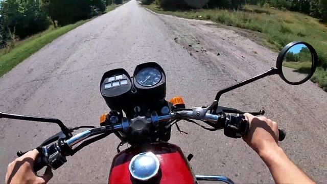 Покатушка на ИЖ ЮПИТЕР 5 - установка звезды на 21 зуб - замер скорости. Получил перегрев двигателя смотреть онлайн