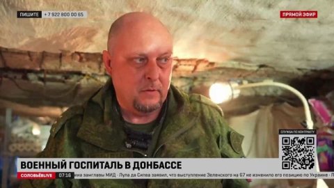 Соловьёв побывал под Донецком в подразделении 1-го армейского корпуса