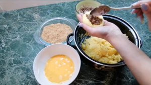 Котлеты картофельные с фаршем ну очень вкусно!