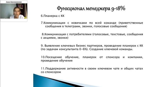 ФУНКЦИОНАЛ МЕНЕДЖЕРА