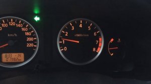 Работа неисправного тахометра nissan Almera n16