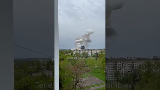 видео ракетного удара ВС РФ по гостинице "Профсоюзная" в Чернигове, где квартировали боевики украинс