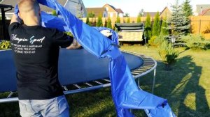 Батут для дачи Evo Jump External 16 FT V1 Blue Outside — Обзор и сборка