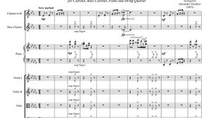 Gershwin/arr. Timofeev: I Got Rhythm, for Clarinet, Piano and String Quartet